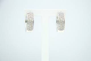 Earrings in circular composition and diamonds